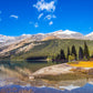 Rocky Mountains & Glacial Lake Scenery Print 100% Australian Made Stretched Canvas Ready to Hang - NT-125