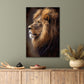 Painting Of A Stoic Lion Print 100% Australian Made 40x60cm Stretched Canvas Ready to Hang