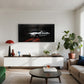 Sports White Ford Mustang Muscle Car Wall Art Canvas Office Home Framed 120x60cm