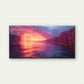 Neon Gate Surreal Seascape Wall Art Canvas Office Home Room Framed 120x60cm