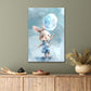 Little Rabbit Watercolored Print 100% Australian Made 40x60cm Stretched Canvas Ready to Hang