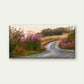 Misty Country Road Path Wall Art Canvas Office Home Room Framed 80x45cm