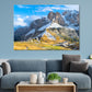 Mountain Range & Village View Print 100% Australian Made Stretched Canvas Ready to Hang - NT-126