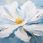 White Magnolia Bloom Flower Wall Art Canvas Office Home Room Framed 120x60cm
