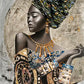 Painting Of a Woman with a Turban Print 100% Australian Made 40x60cm Stretched Canvas Ready to Hang