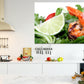 Lime and Shrimp Salad Print 100% Australian Made Stretched Canvas Ready to Hang - KR-126