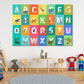 Alphabet with Animals Nursery & Kids Print 100% Australian Made Stretched Canvas Ready to Hang - NK-126