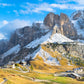 Mountain Range & Village View Print 100% Australian Made Stretched Canvas Ready to Hang - NT-126