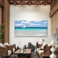 Lone Sailboat Clear Horizon Wall Art Canvas Office Home Room Framed 120x60cm
