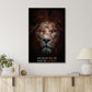 Motivation Poster Lion Scared Print 100% Australian Made 40x60cm Stretched Canvas Ready to Hang