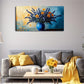 Blue Vase with Purple Tail Wall Art Canvas Office Home Room Framed 120x60cm