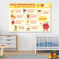 Benefit of Eating Fruits Print 100% Australian Made Stretched Canvas Ready to Hang - NK-127