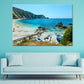 Petani Beach Summer View in Greece Print 100% Australian Made Stretched Canvas Ready to Hang - BC-127