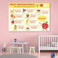 Benefit of Eating Fruits Print 100% Australian Made Stretched Canvas Ready to Hang - NK-127