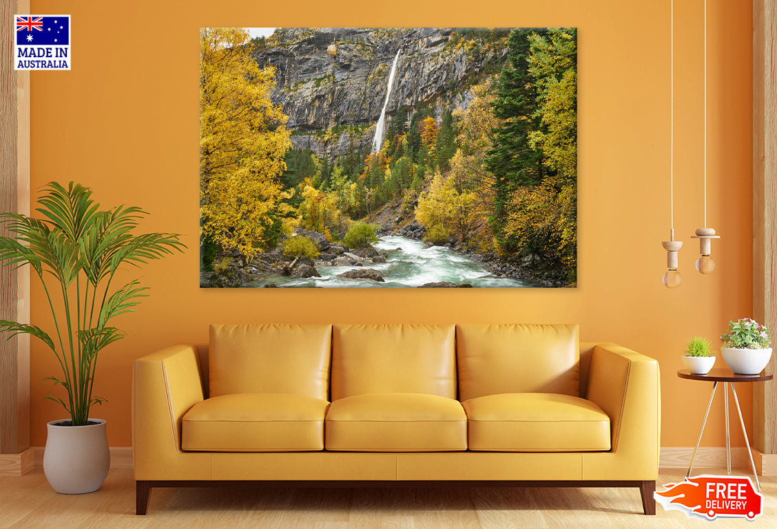 Monte Perdido National Park Trees Scenery Print 100% Australian Made Stretched Canvas Ready to Hang - NT-127