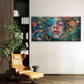 Sleeping Fantasy Woman Floral Wall Art Canvas Office Home Room Framed 80x45cm