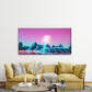 Electro Music Intro Wall Art Canvas Office Home Room Framed 120x60cm
