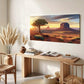 Scenic Dawn Scenery Desert Solitary Tree Rock Formations Wall Art canvas office home room framed 120x60cm