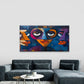 Modern Abstract Style Face Wall Art Canvas Office Home Room Framed 120x60cm