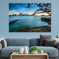 Opera House & Sunset Sky View From River Side Print 100% Australian Made Stretched Canvas Ready to Hang - AU-128