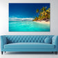 Island Beach With Perfect Sunny Sky Print 100% Australian Made Stretched Canvas Ready to Hang - BC-128