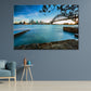 Opera House & Sunset Sky View From River Side Print 100% Australian Made Stretched Canvas Ready to Hang - AU-128