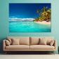 Island Beach With Perfect Sunny Sky Print 100% Australian Made Stretched Canvas Ready to Hang - BC-128