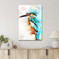 Majestic Bird with A Long Beak Perched on A Branch Print 100% Australian Made 40x60cm Stretched Canvas Ready to Hang