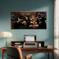 Gothic Money Parody Wall Art Canvas Office Home Room Framed 80x45cm