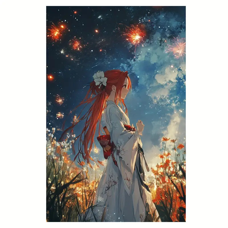 Asha Anime Canvas Wall Art Print 100% Australian Made 40x60cm Stretched Canvas Ready to Hang