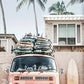 Beach Van With Surfboards on Top of It Print 100% Australian Made 40x60cm Stretched Canvas Ready to Hang