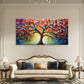 Rainbow Tree of Life Wall Art Canvas Office Home Room Framed 120x60cm