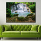 Huay Mae Kamin Waterfall Scenery Print 100% Australian Made Stretched Canvas Ready to Hang - NT-129