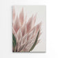 Calm Pink Flower with Green Leaves Print 100% Australian Made 40x60cm Stretched Canvas Ready to Hang