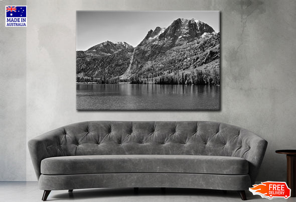 Silver Lake California in Mono County Print 100% Australian Made Stretched Canvas Ready to Hang - BW-102