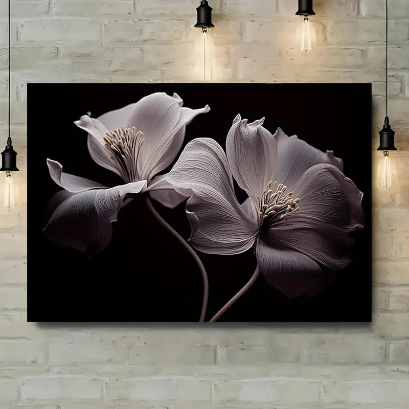 White Iron Lotus Nature Photography Print 100% Australian Made 60x40cm Stretched Canvas Ready to Hang