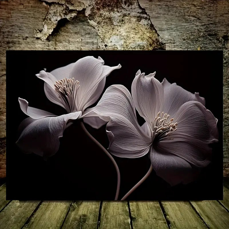 White Iron Lotus Nature Photography Print 100% Australian Made 60x40cm Stretched Canvas Ready to Hang