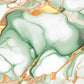 Emerald Green & Gold Liquid Marble Wall Art Canvas Office Home Room Framed 120x60cm