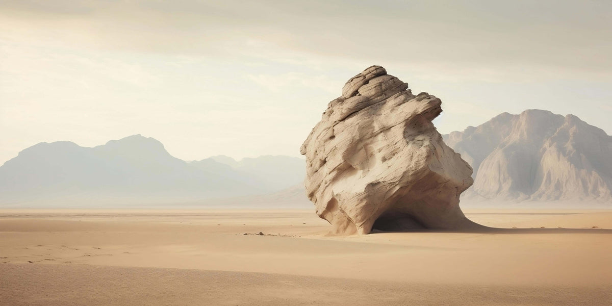 Desert Sandstone Rock Formation Wall Art Canvas Office Home Framed 120x60cm