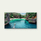 Aerial view Lao Lading Island Krabi Thailand Wall Art Canvas Office Home Room Framed 80x45cm