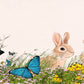 Cute Garden Bunnies Wildlife Wall Art Canvas Office Home Room Framed 120x60cm