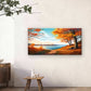Autumn Lake Path Scenic Fall Foliage View Wall Art Canvas Office Home Framed 120x60cm