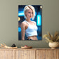 Beautiful Blond Woman Print 100% Australian Made 40x60cm Stretched Canvas Ready to Hang