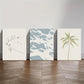 3pcs Abstract Palm Trees, Minimalist Beach Wall Art Set Canvas Framed 40x60cm - High Quality Print 100% Australian Made Wall Canvas Ready to Hang