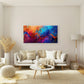 Abstract Design of Music Notes Wall Art Canvas Office Home Room Framed 120x60cm