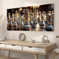 3pcs Golden Light Luxury Chess King  Close-Up Art Wall Art Set Canvas Framed 40x60cm - High Quality Print 100% Australian Made Wall Canvas Ready to Hang