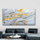 Gold Marble Swirl Texture Wall Art Canvas Office Home Room Framed 80x45cm