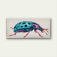 Bug with Vibrant Beetle Insect Wall Art Canvas Office Home Room Framed 80x45cm