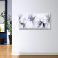 Modern Watercolor Sheer Violet Flowers Yellow Stamen Wall Art Canvas Office Home Framed 120x60cm