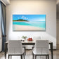 Tropical Paradise Beach Wall Art Canvas Office Home Room Framed 120x60cm